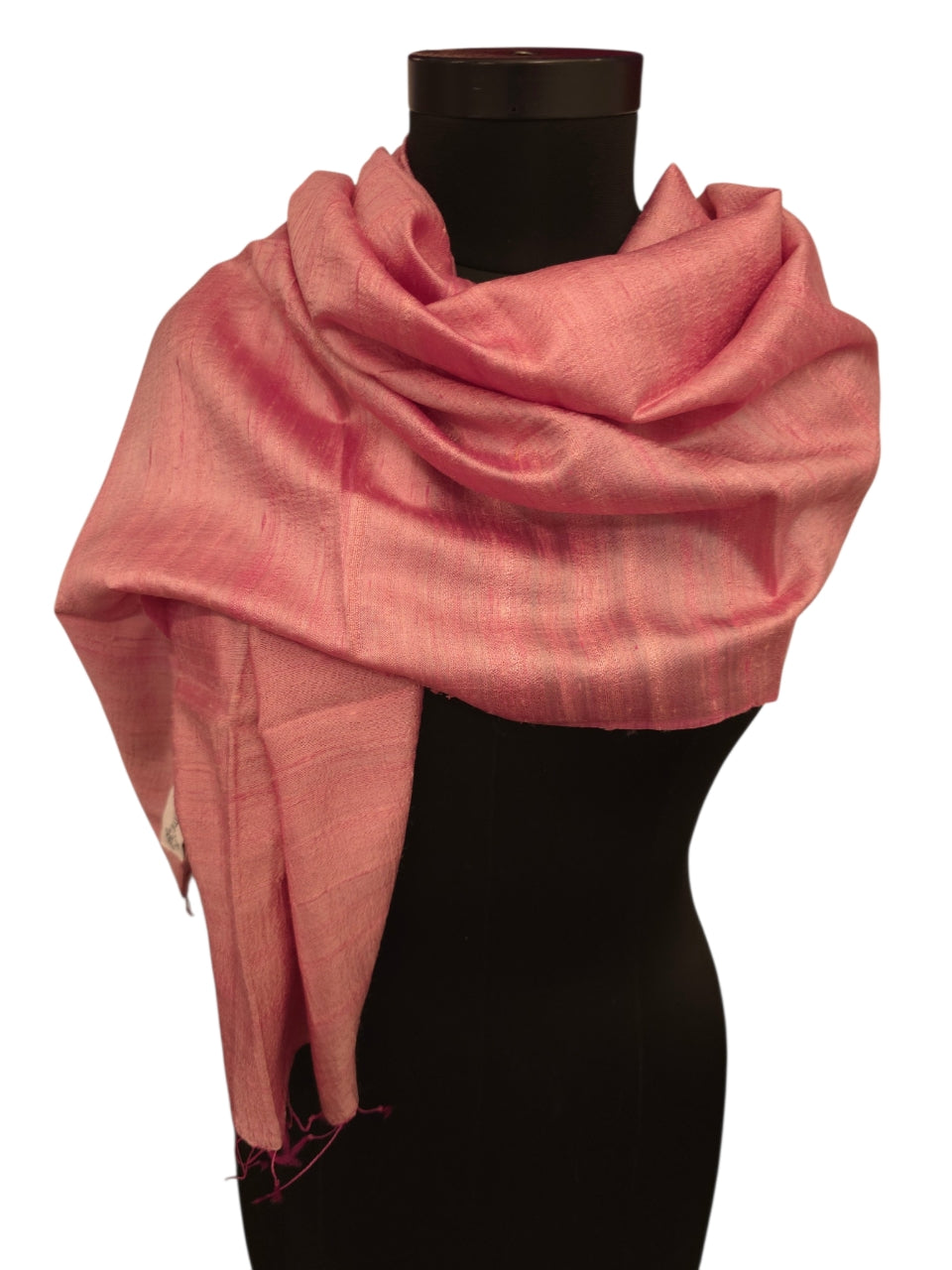 Babyrosa silkeskjerf i 100% silke (95)
