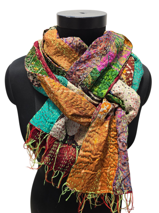 Spennende tosidig silkesjal (5)