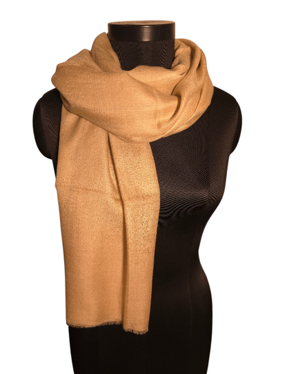 Naturfarget håndvevet pashmina sjal (11)