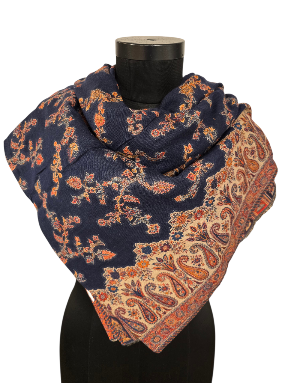 Eksepsjonelt flott sjal i ren merino ull  (49)