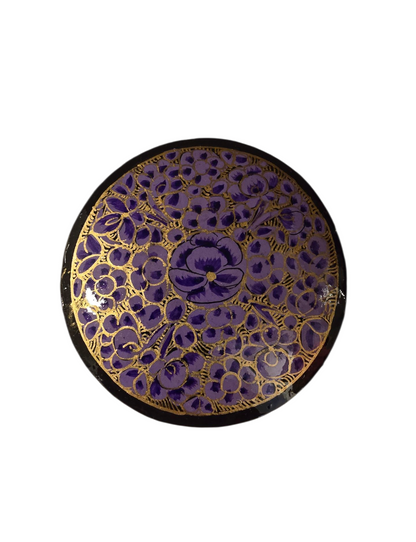 Rundt smykkeskrin med blomster mønster (38)