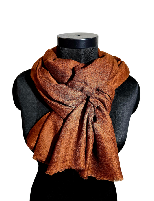 Brunt Pashmina skjerf (7)