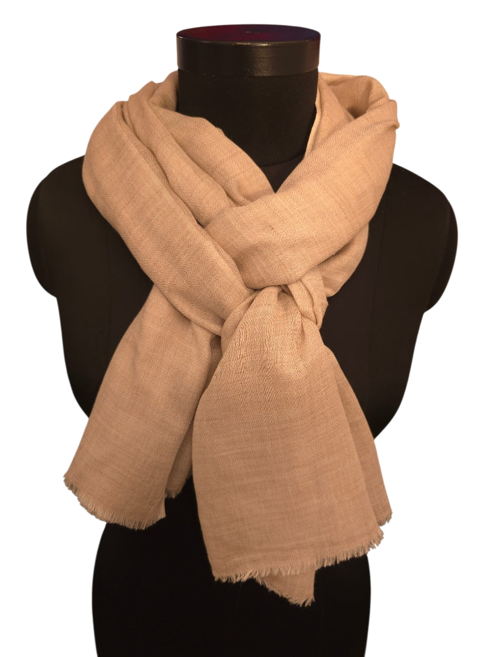 Naturfarget cashmere skjerf 70x200 cm (01)