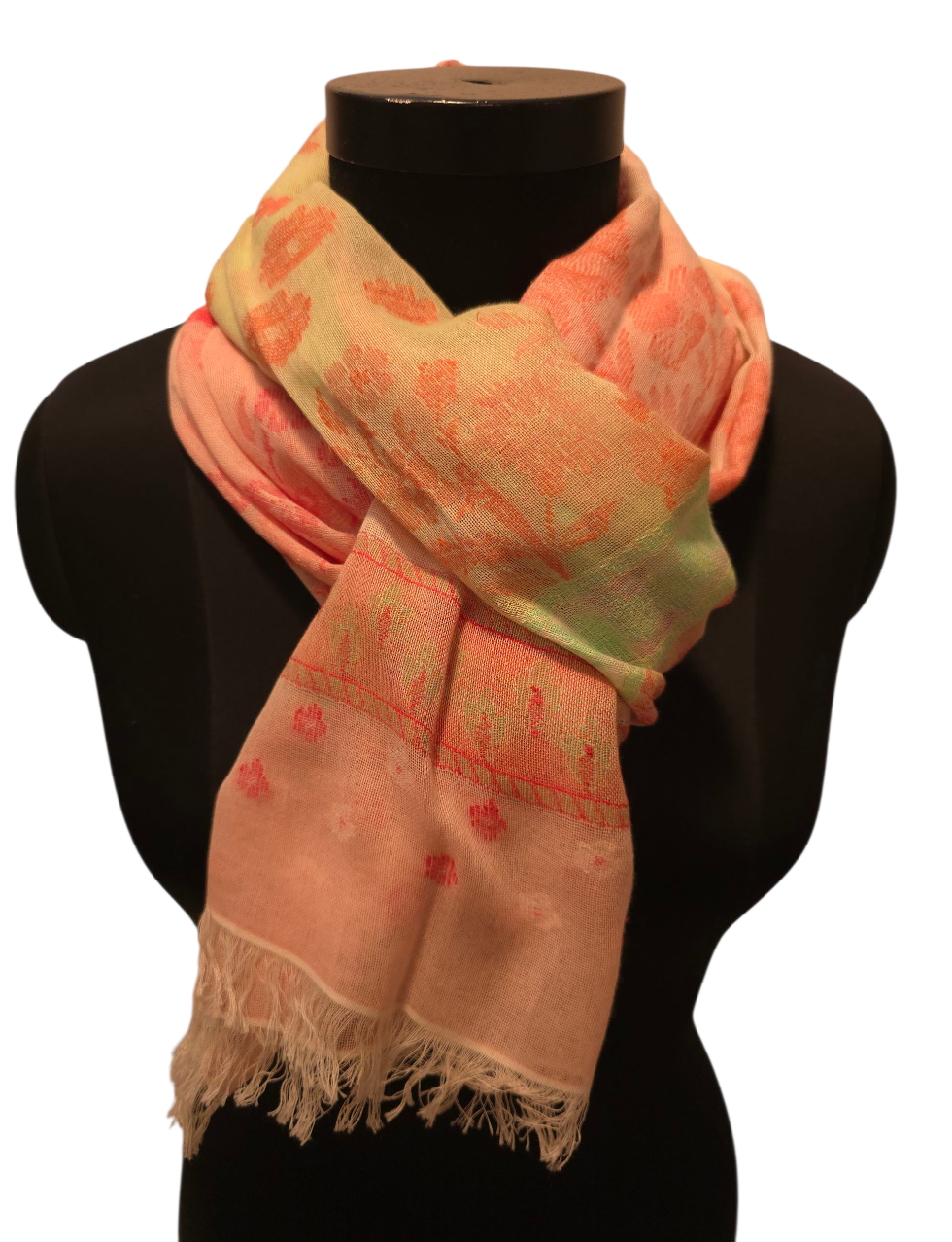 Lett pastellfarget bomullsskjerf (070)