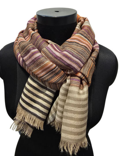 Stripete ullskjerf(81)