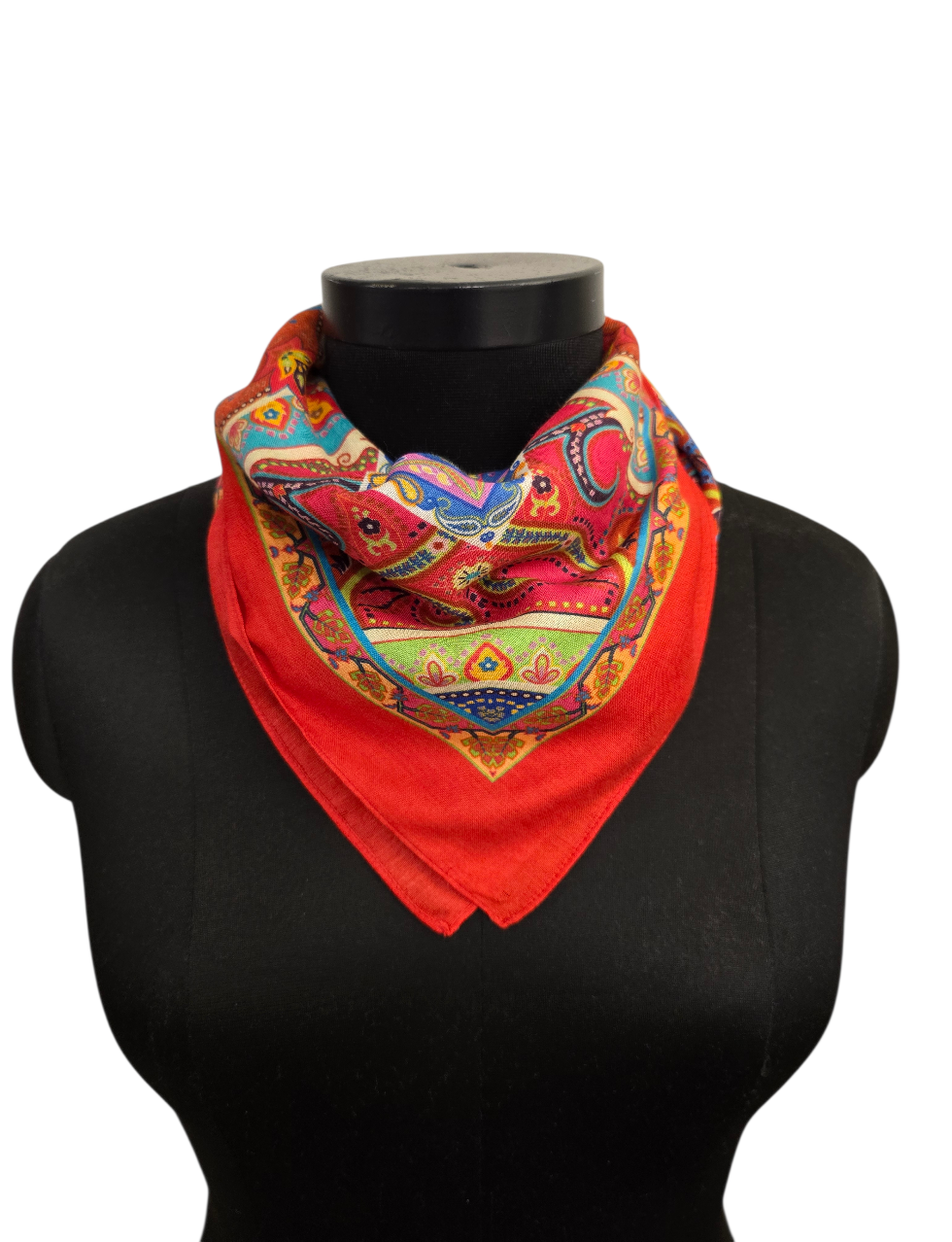 Vakkert firkantet silkeskjerf (21)