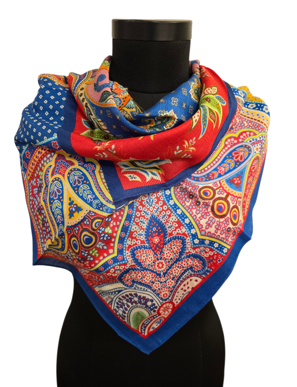 Nydelig kvadratisk silkeskjerf (19)