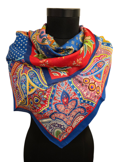 Nydelig kvadratisk silkeskjerf (19)