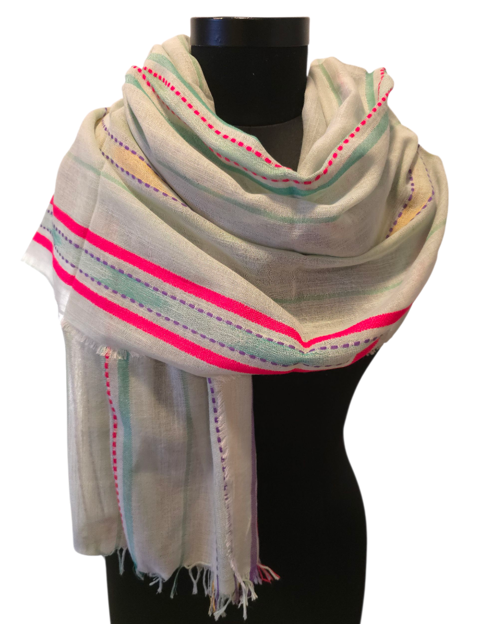 Tykt og godt sjal i ren bomull (157)