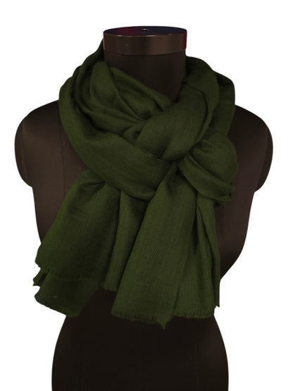 Mørkegrønt cashmere skjerf (42)