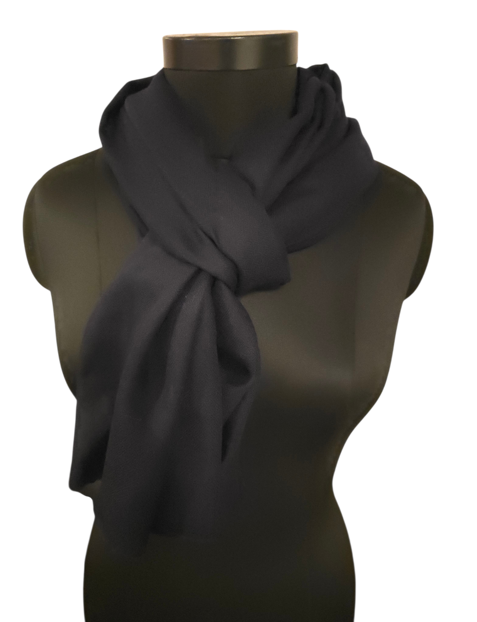 Marineblått cashmere skjerf (02)