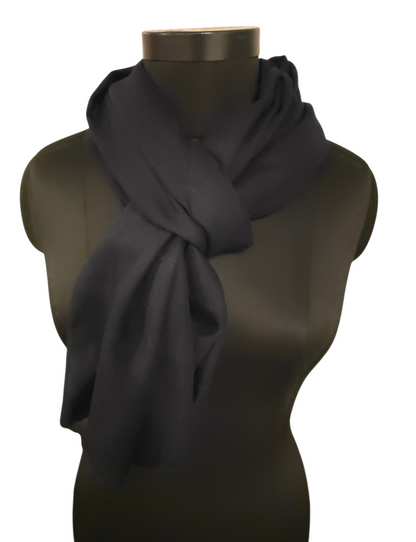 Marineblått cashmere skjerf (02)