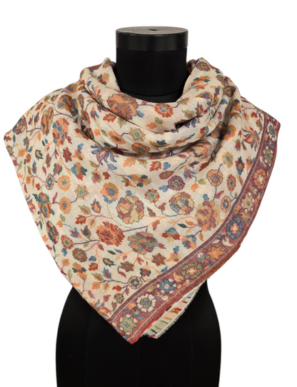 Supermykt og behagelig mønstervevet sjal i merino og cashmere (52)