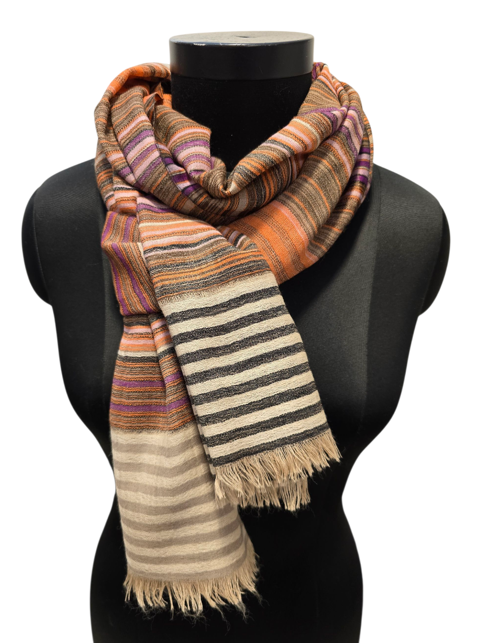 Stripete ullskjerf(81)