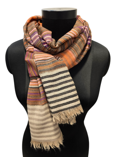 Stripete ullskjerf(81)