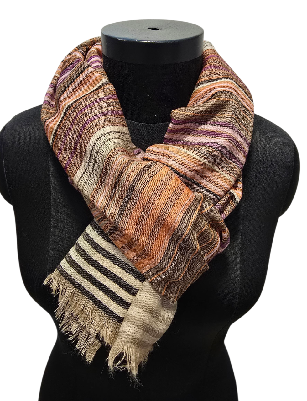 Stripete ullskjerf(81)