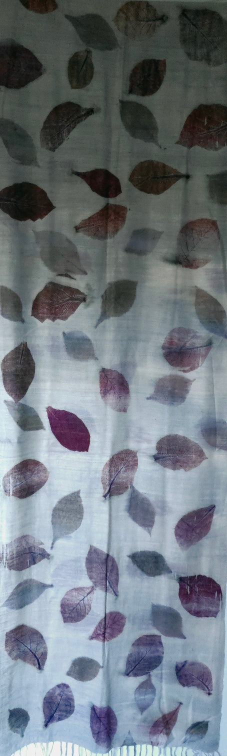 Originalt eri silke skjerf botanisk trykk (40)
