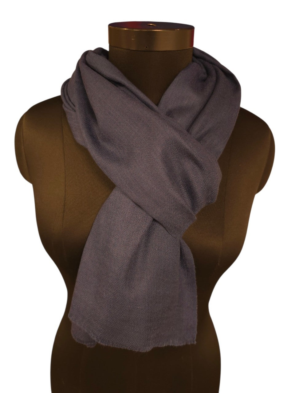 Jeansblått cashmere skjerf (61)
