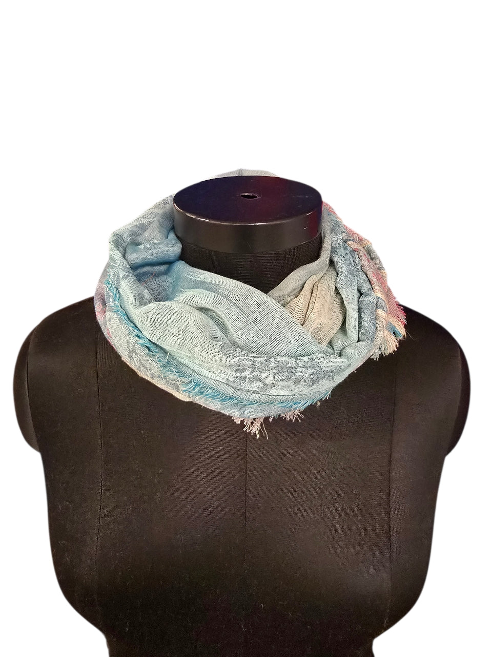 Friskt skjerf i bomull og silke (13)