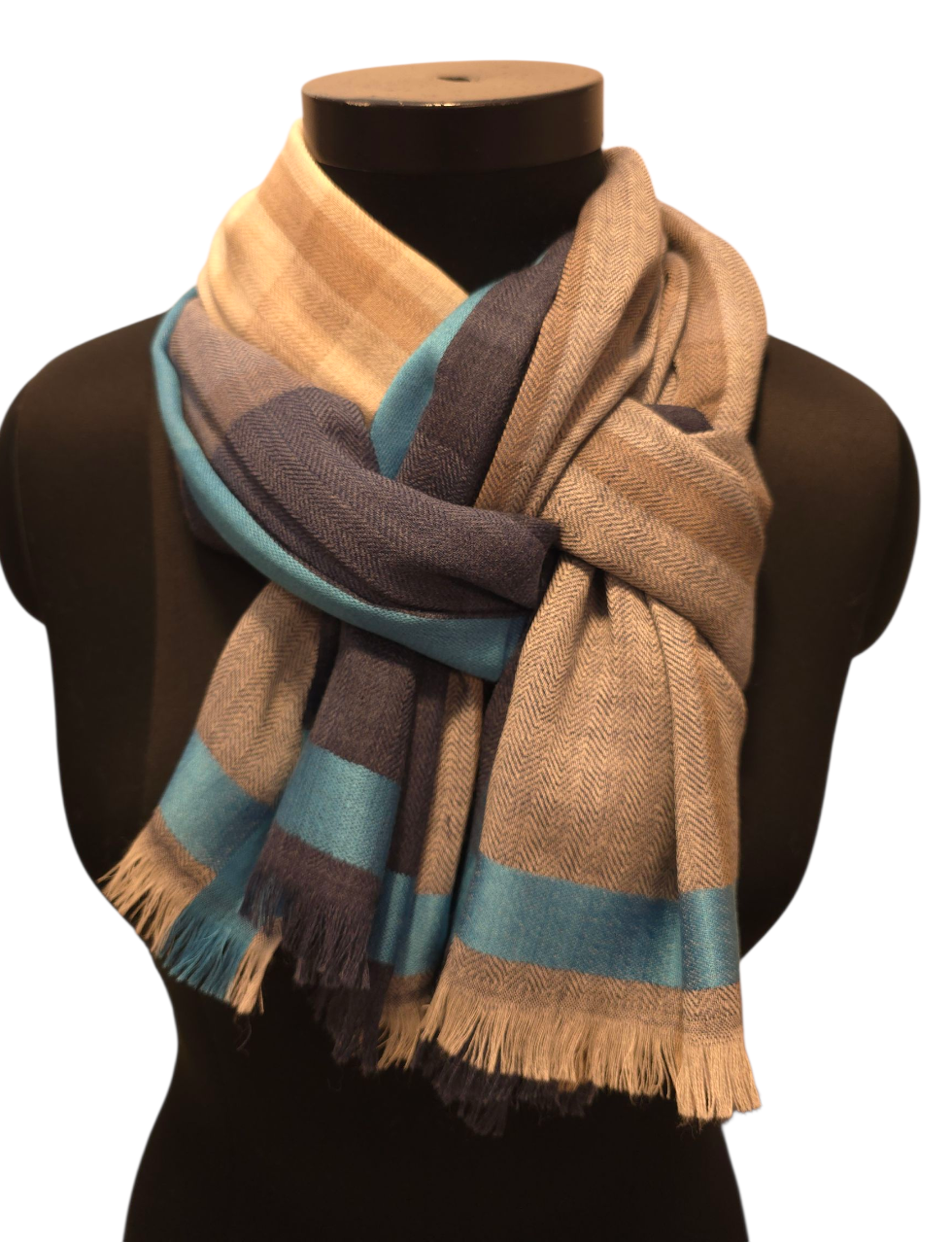 Friskt skjerf i ren ull (69)