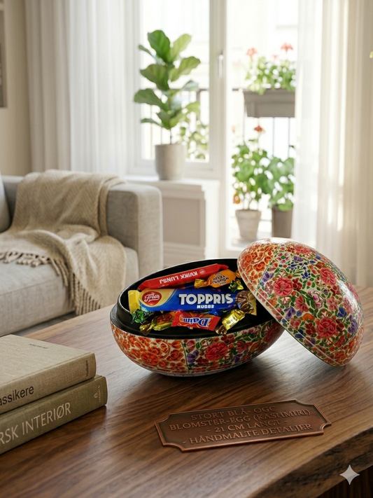 "Blomster-egg" med lokk (17)