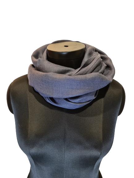 Grått cashmere skjerf (03)