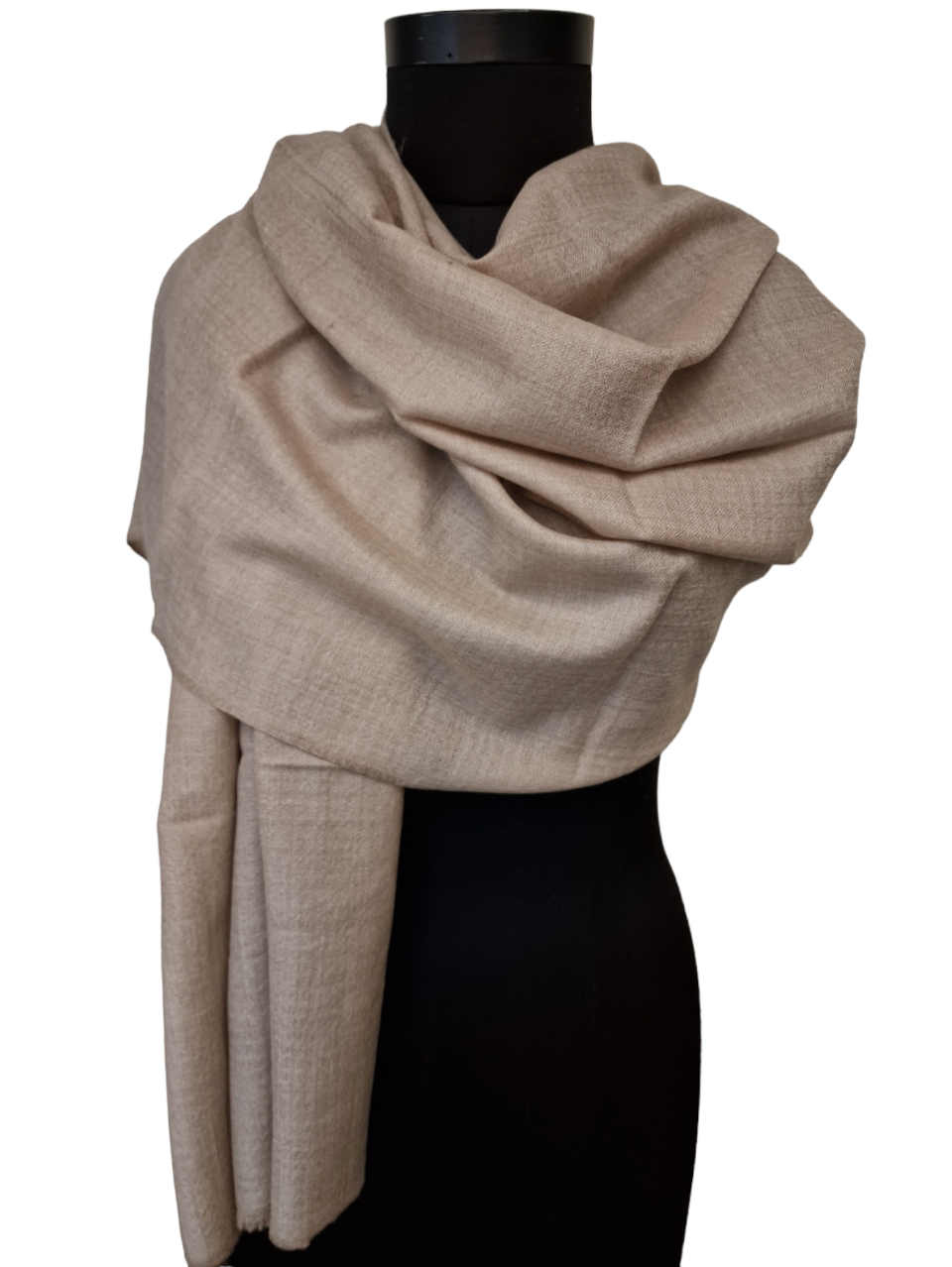 Pashmina skjerf naturfarget (1)